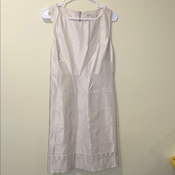 Womens Reiss Ivory Fleury Pan Midi Dress - Picture 1 of 6
